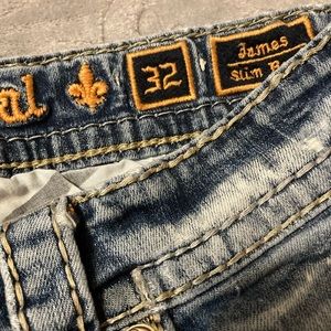 Diestressed Rock Revival Jeans